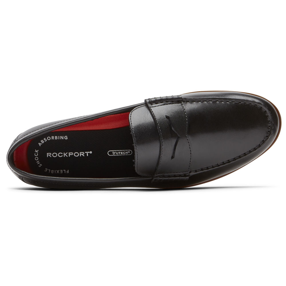 Rockport Mens Curtys Penny - Loafers Black - RNC018572